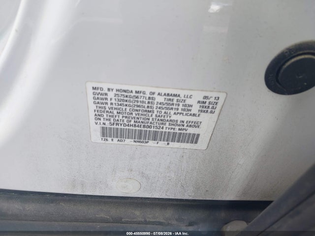 Продаж на аукціоні авто 2014 Acura Mdx Advance Pkg W/entertainment Pkg, vin: 5FRYD4H84EB001524, номер лоту: 45550990