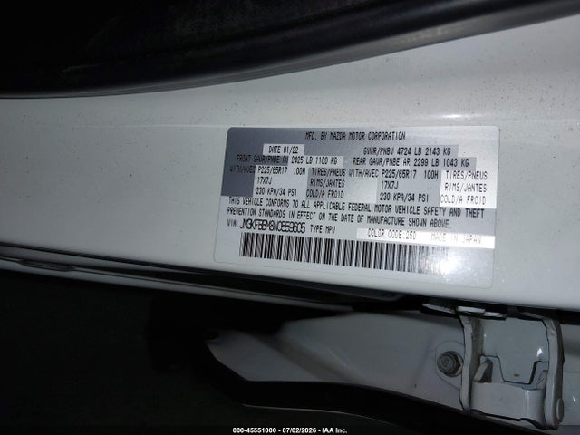 Mazda Cx-5 2.5 S Select 2022 JM3KFBBM8N0559605 Image 9