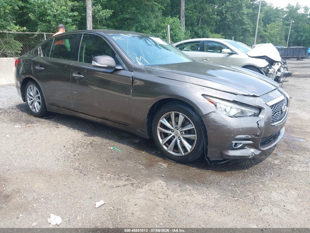 2014 Infiniti Q50 Premium მანქანა იყიდება აუქციონზე, vin: JN1BV7AP8EM677735, აუქციონის ნომერი: 45551013