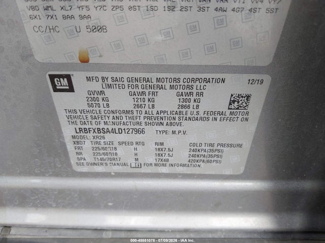Buick Envision Fwd Preferred 2020 LRBFXBSA4LD127966 Image 9