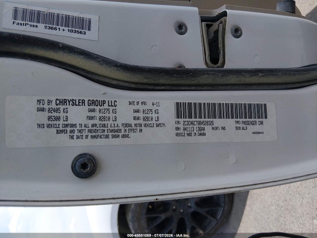 45551089 :رقم المزاد ، 2C3CA6CT8BH528326 vin ، 2011 Chrysler 300c مزاد بيع