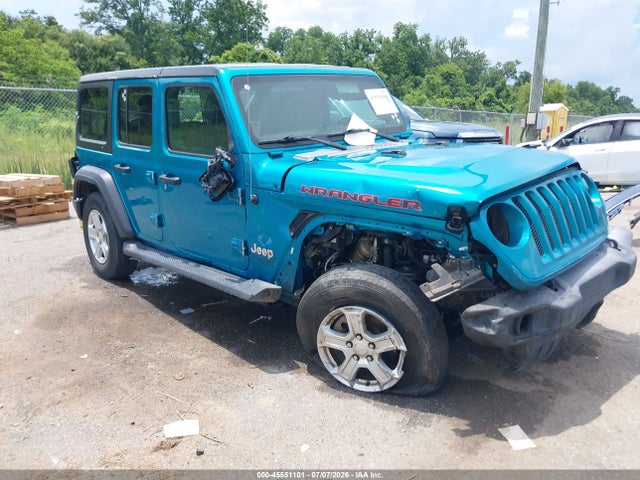 Продажа на аукционе авто 2020 Jeep Wrangler Unlimited Sport S 4x4, vin: 1C4HJXDG1LW270680, номер лота: 45551101