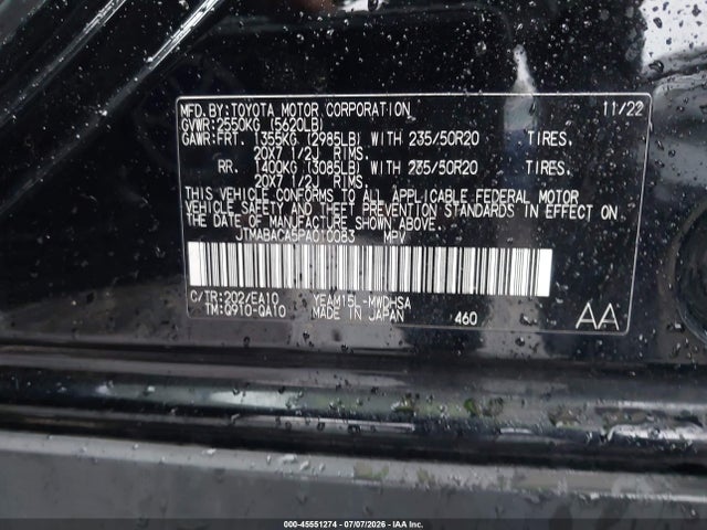 JTMABACA5PA010083 Toyota Bz4x Limited