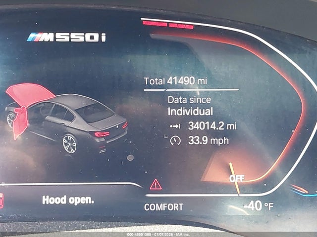 2022 Bmw M550 I Xdrive მანქანა იყიდება აუქციონზე, vin: WBA13BK06NCJ46507, აუქციონის ნომერი: 45551388