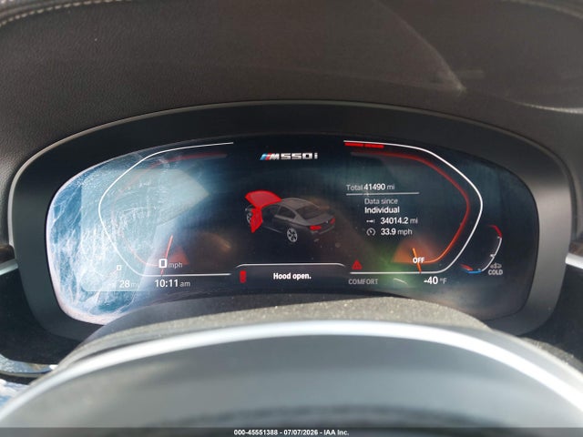 2022 Bmw M550 I Xdrive მანქანა იყიდება აუქციონზე, vin: WBA13BK06NCJ46507, აუქციონის ნომერი: 45551388