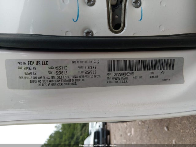 Продажа на аукционе авто 2017 Jeep Cherokee Trailhawk, vin: 1C4PJMBB4HD239900, номер лота: 45551401