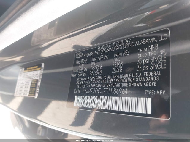 Hyundai Santa Fe Sel 2026 5NMP2DGL7TH186964 Image 9