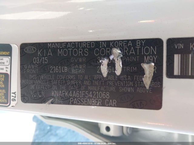KIA FORTE LX 2015 KNAFK4A61F5421068 Image 9