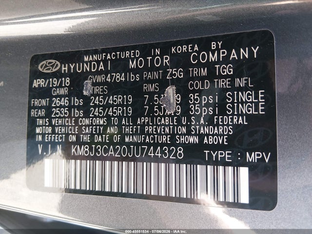 Hyundai Tucson Value 2018 KM8J3CA20JU744328 Image 9