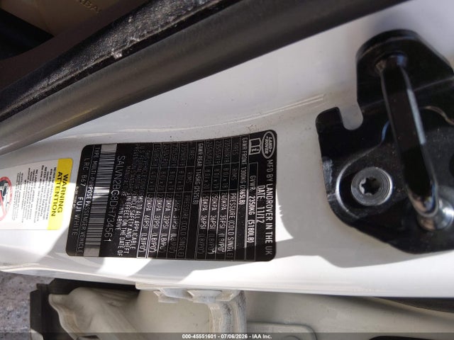 Продаж на аукціоні авто 2013 Land Rover Range Rover Evoque Pure, vin: SALVN2BG8DH734561, номер лоту: 45551601