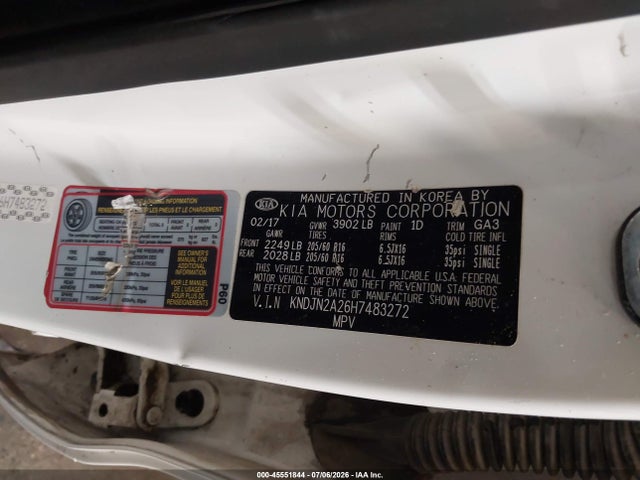 KIA Soul 2017 KNDJN2A26H7483272 Image 9
