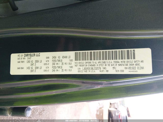 Продаж на аукціоні авто 2008 Jeep Wrangler Unlimited Sahara, vin: 1J8GA59198L532578, номер лоту: 45551941