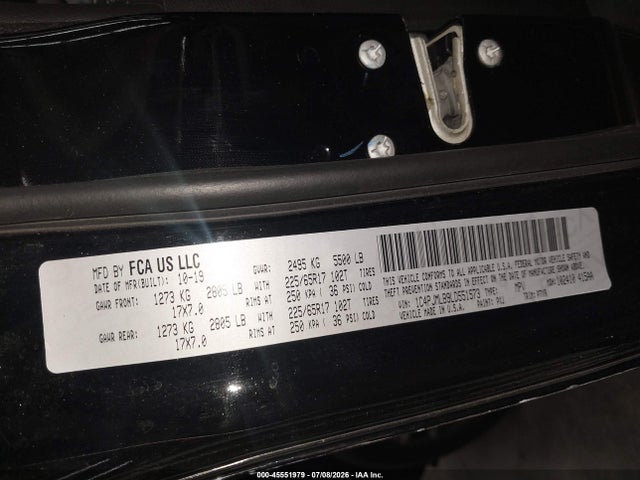 Jeep Cherokee Latitude Plus 4x4 2020 1C4PJMLB9LD551573 Image 9
