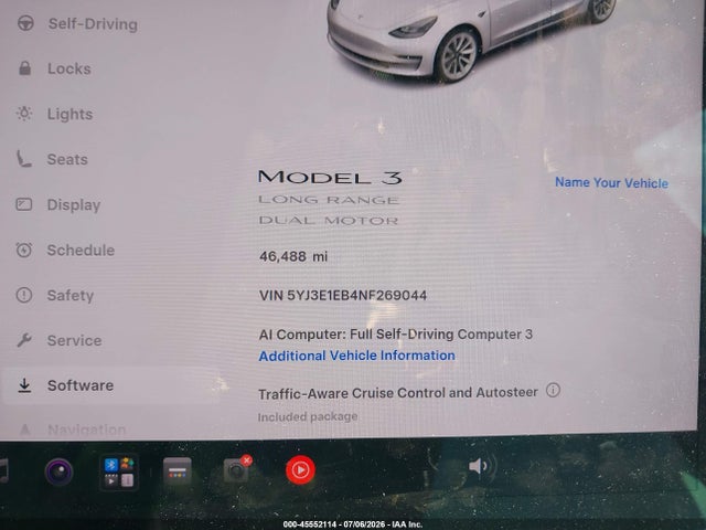 Tesla Model 3 Long Range Dual Motor All-wheel Drive 2022 5YJ3E1EB4NF269044 Image 14