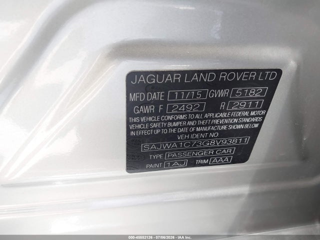 SAJWA1C73G8V93811 Jaguar Xj R-sport