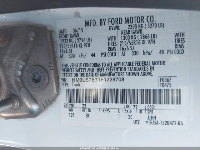 Ford Transit Connect Xl 2015 NM0LS7E71F1228708 Image 9