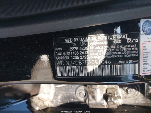 Auction sale of the 2014 Mercedes-benz Cls 550, vin: WDDLJ7DB7EA091046, lot number: 45552227