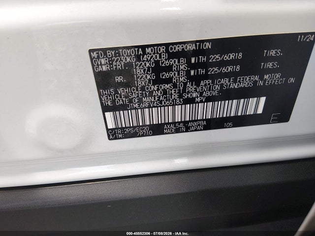 JTME6RFV4SJ065183 Toyota Rav4 Hybrid Xse