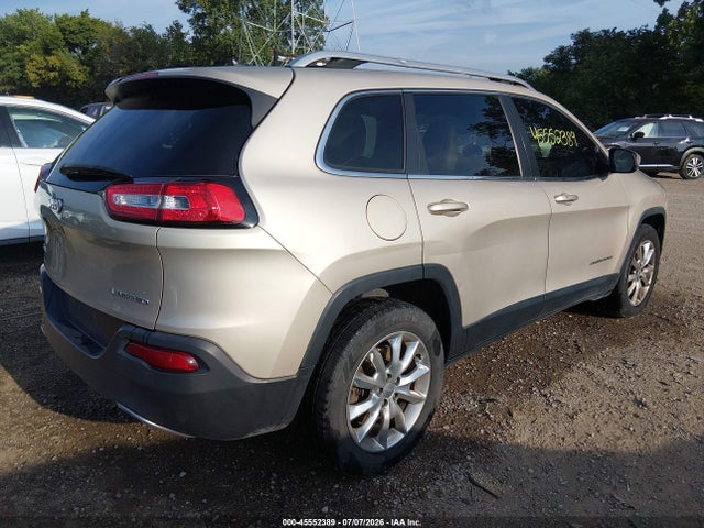 2015 Jeep Cherokee Limited მანქანა იყიდება აუქციონზე, vin: 1C4PJMDB5FW557085, აუქციონის ნომერი: 45552389