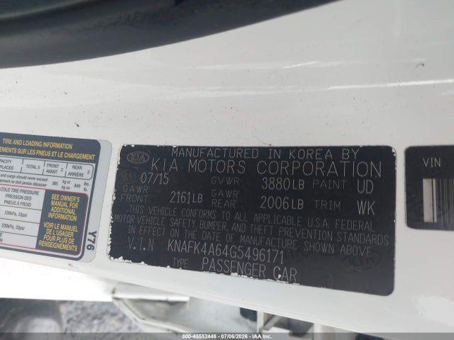 KIA FORTE LX 2016 KNAFK4A64G5496171 Image 9