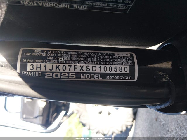 Honda NVA110 B 2025 3H1JK07FXSD100580 Image 10