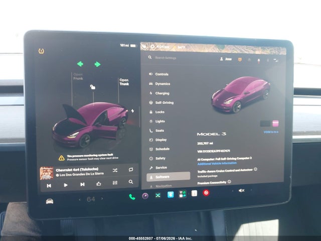 Продаж на аукціоні авто 2023 Tesla Model 3 Rear-wheel Drive, vin: 5YJ3E1EA7PF457471, номер лоту: 45552807