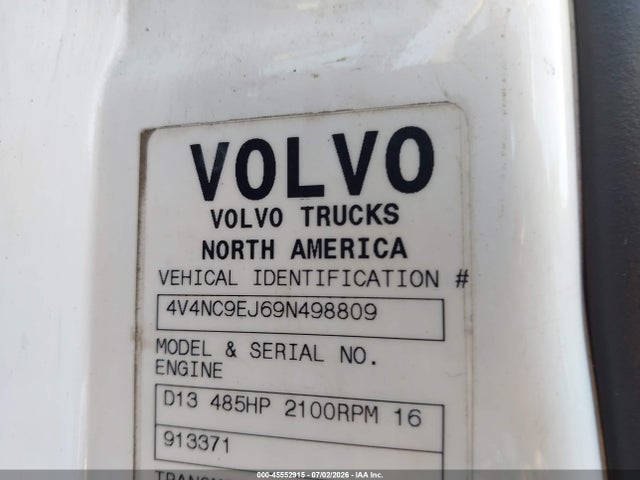 Aukcja sprzedaży 2009 Volvo Vn Vnl, vin: 4V4NC9EJ69N498809, numer aukcji: 45552915