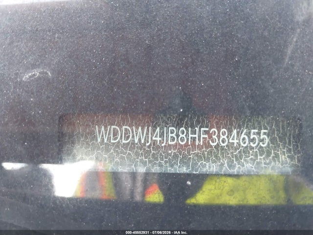 Aukcja sprzedaży 2017 Mercedes-benz C 300, vin: WDDWJ4JB8HF384655, numer aukcji: 45552931