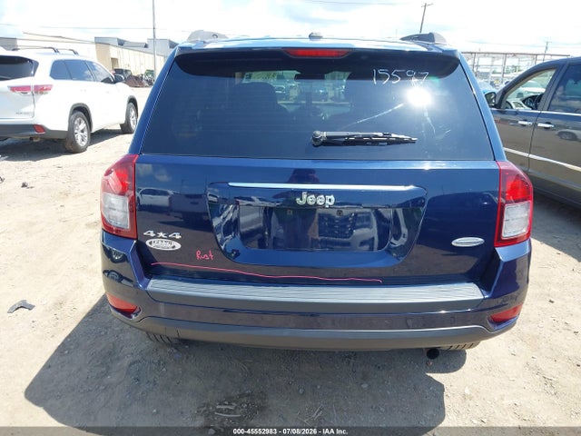 2017 Jeep Compass Latitude მანქანა იყიდება აუქციონზე, vin: 1C4NJDEB8HD163553, აუქციონის ნომერი: 45552983