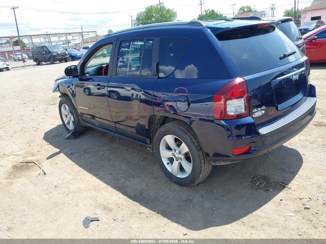 2017 Jeep Compass Latitude მანქანა იყიდება აუქციონზე, vin: 1C4NJDEB8HD163553, აუქციონის ნომერი: 45552983