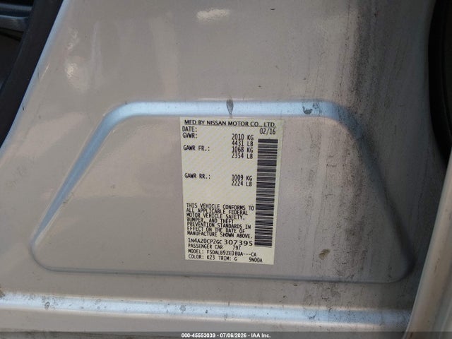 1N4AZ0CP2GC307395 Nissan LEAF S
