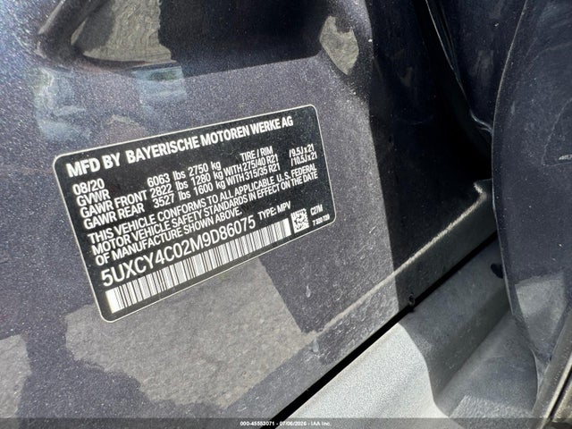 Продажа на аукционе авто 2021 Bmw X6 Sdrive40i, vin: 5UXCY4C02M9D86075, номер лота: 45553071