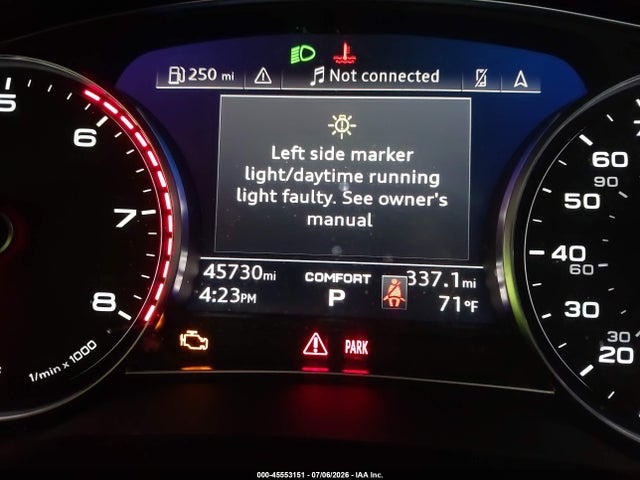 45553151 :رقم المزاد ، WAUK2AF27KN104389 vin ، 2019 Audi A6 55 Premium مزاد بيع
