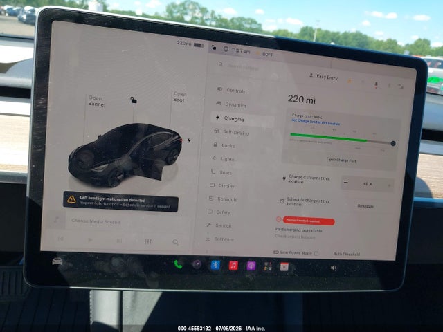 45553192 :رقم المزاد ، 5YJ3E1EB2NF322758 vin ، 2022 Tesla Model 3 Long Range Dual Motor All-wheel Drive مزاد بيع