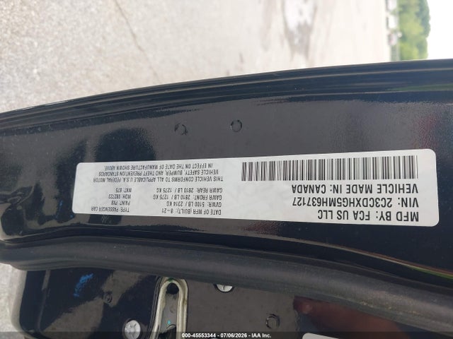 Продажа на аукционе авто 2021 Dodge Charger Gt Rwd, vin: 2C3CDXHG5MH637127, номер лота: 45553344