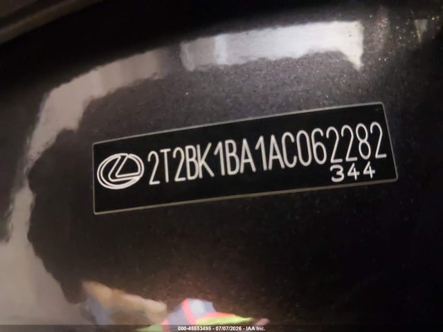 Aukcja sprzedaży 2010 Lexus Rx 350, vin: 2T2BK1BA1AC062282, numer aukcji: 45553495