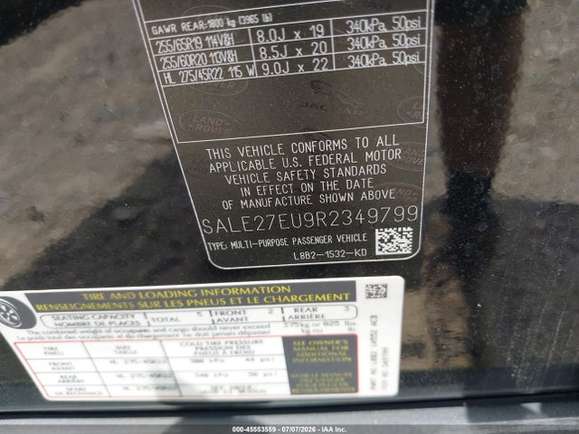 SALE27EU9R2349799 Land Rover Defender 110 P400 X-dynamic Se