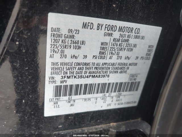Ford Mustang Mach-e Premium 2023 3FMTK3SU4PMA83976 Image 9