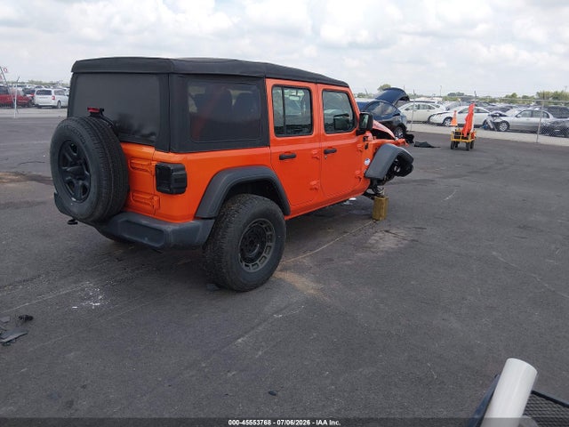 Продажа на аукционе авто 2018 Jeep Wrangler Unlimited Sport 4x4, vin: 1C4HJXDG2JW231738, номер лота: 45553768