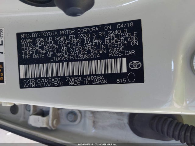 Toyota Prius Prime Premium 2018 JTDKARFP3J3082014 Image 9