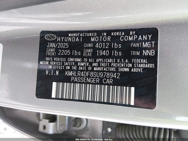 Продажа на аукционе авто 2025 Hyundai Elantra N Line, vin: KMHLR4DF8SU978942, номер лота: 45554119