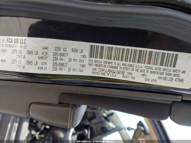 Продаж на аукціоні авто 2016 Jeep Cherokee Sport, vin: 1C4PJLAB4GW136782, номер лоту: 45554141