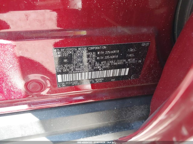 Toyota VENZA LE 2022 JTEAAAAH6NJ097973 Image 9