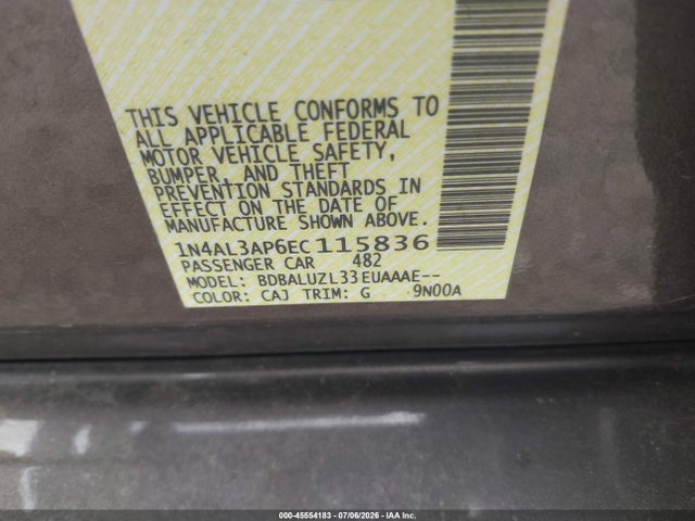 Nissan Altima 2.5 Sv 2014 1N4AL3AP6EC115836 Image 9