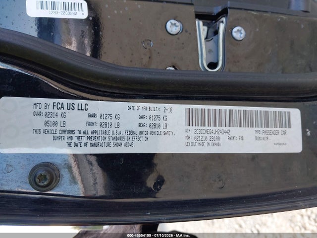Chrysler 300 Limited 2018 2C3CCAEG4JH243442 Image 9