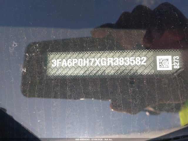 45554363 :رقم المزاد ، 3FA6P0H7XGR383582 vin ، 2016 Ford Fusion Se مزاد بيع