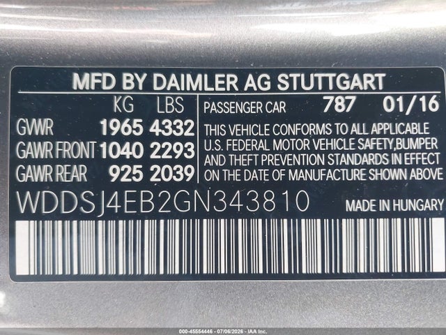 Mercedes-Benz CLA 250 2016 WDDSJ4EB2GN343810 Image 9