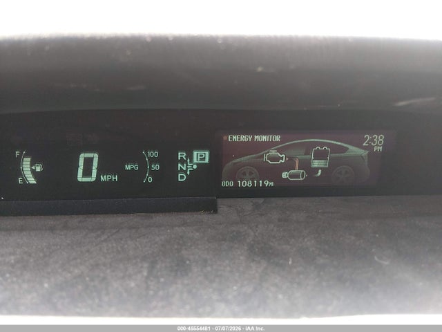 2013 Toyota Prius Three მანქანა იყიდება აუქციონზე, vin: JTDKN3DU5D1623932, აუქციონის ნომერი: 45554481