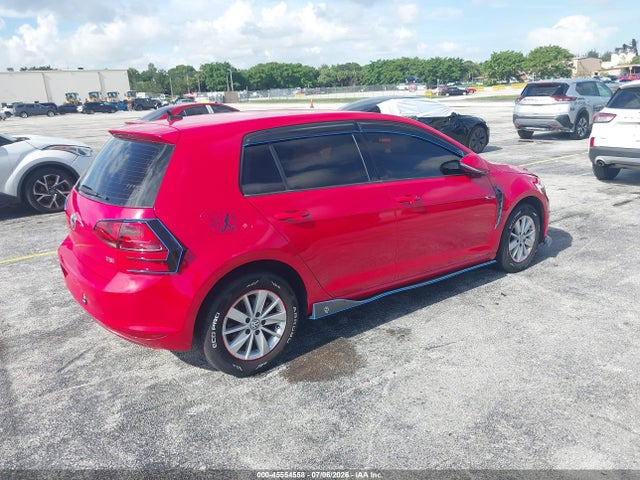 2016 Volkswagen Golf Tsi S 4-door მანქანა იყიდება აუქციონზე, vin: 3VW217AU9GM051680, აუქციონის ნომერი: 45554558