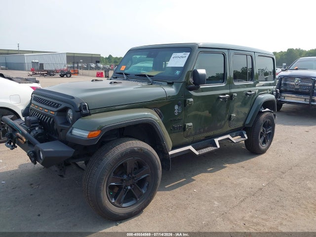 2021 Jeep Wrangler Unlimited Sahara მანქანა იყიდება აუქციონზე, vin: 1C4HJXEGXMW622459, აუქციონის ნომერი: 45554569